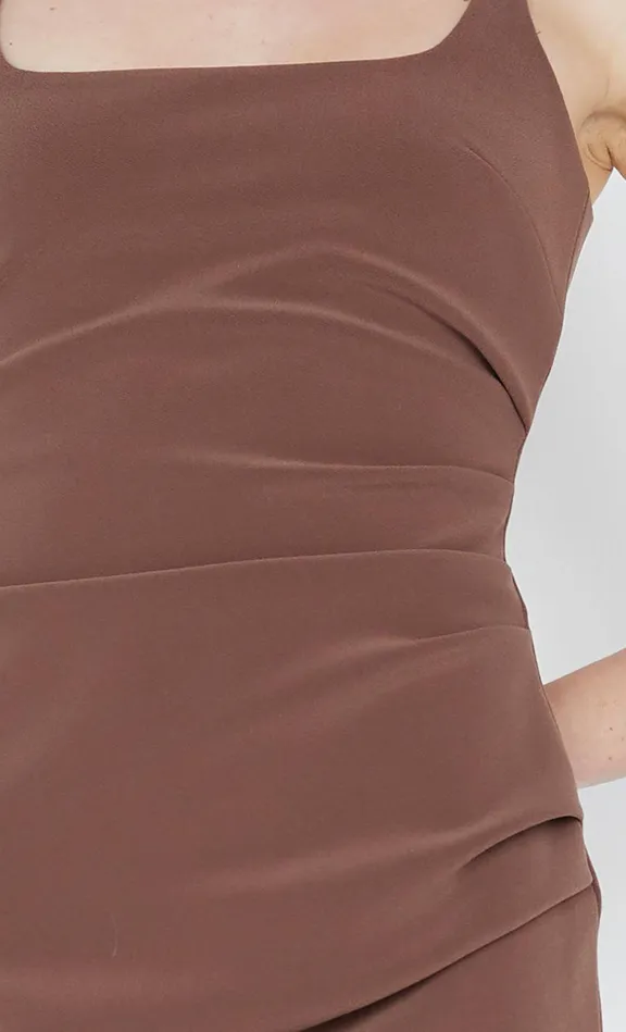 Bec Bridge Mini Dresses KARINA MINI DRESS Chocolate 8211 Women