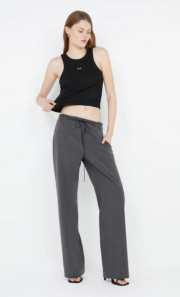 Bec Bridge Pants NAIDA STRAIGHT LEG PANT Charcoal 8211 Women