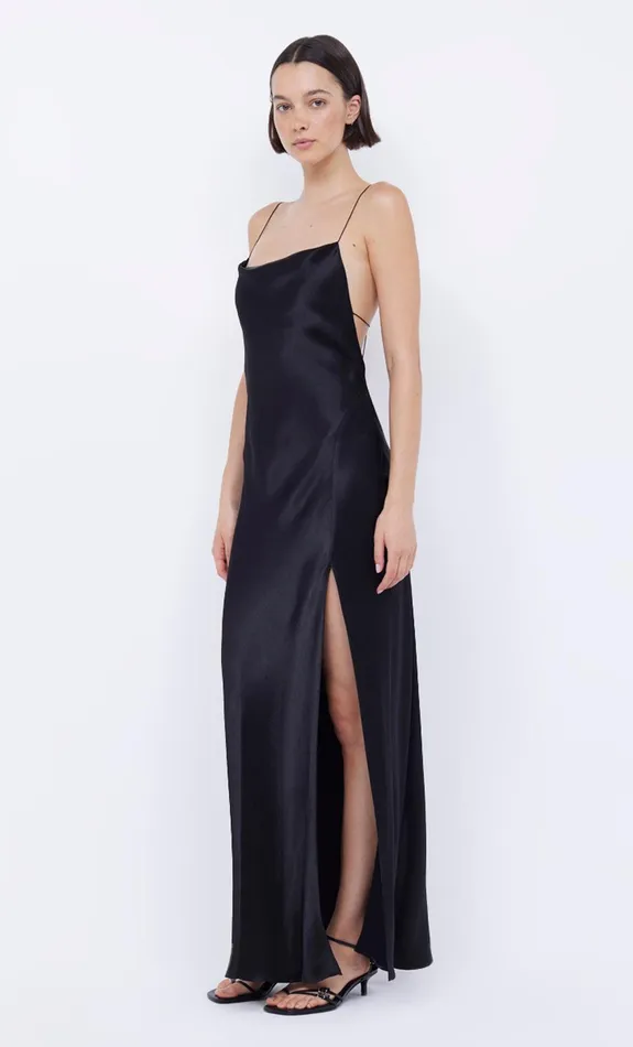 Bec Bridge Prom Dresses AYALA COWL MAXI DRESS Black 8211 Women