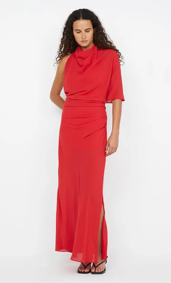 Bec Bridge Prom Dresses CLARICE DRAPE DRESS Rouge 8211 Women