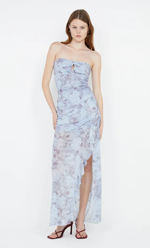 Bec Bridge Prom Dresses DANICA STRAPLESS DRESS Chambray Rose 8211 Women