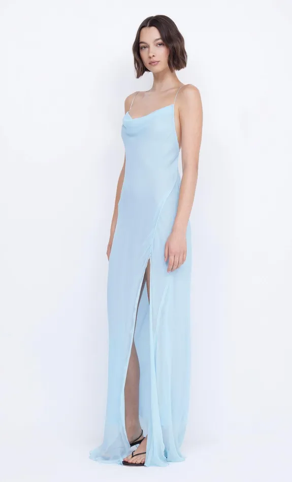 Bec Bridge Prom Dresses ELZETTE SPLIT MAXI DRESS Dolphin Blue 8211 Women