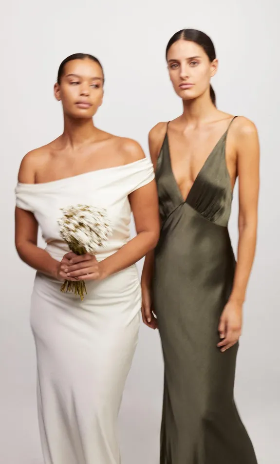 Bec Bridge Prom Dresses ETERNITY OFF SHOULDER MAXI Cream 8211 Women