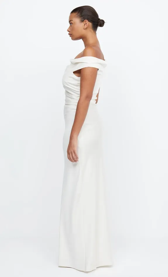 Bec Bridge Prom Dresses ETERNITY OFF SHOULDER MAXI Cream 8211 Women