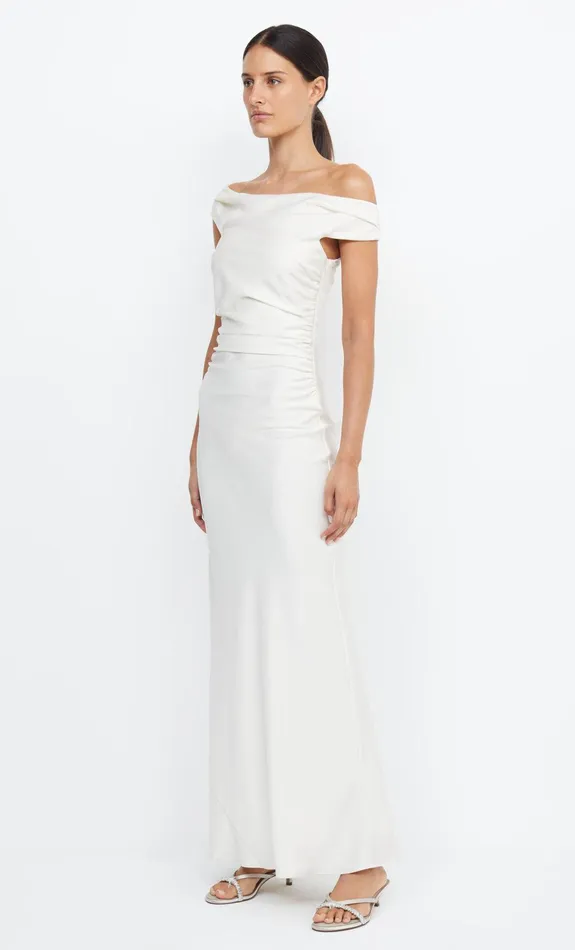 Bec Bridge Prom Dresses ETERNITY OFF SHOULDER MAXI Cream 8211 Women
