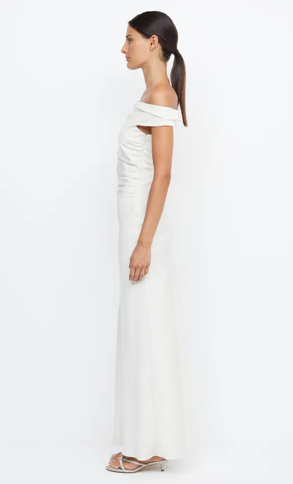 Bec Bridge Prom Dresses ETERNITY OFF SHOULDER MAXI Cream 8211 Women
