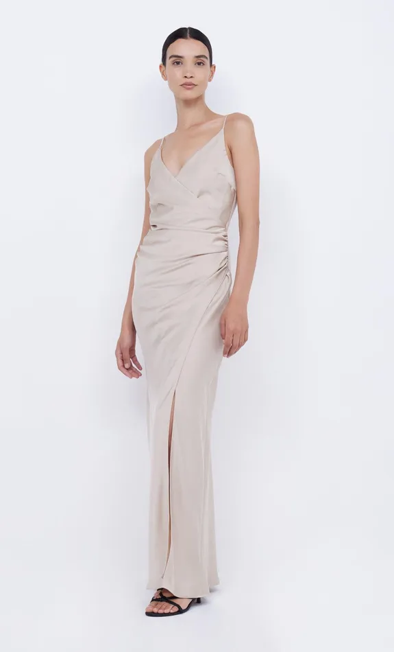 Bec Bridge Prom Dresses ETERNITY V MAXI DRESS Sand 8211 Women