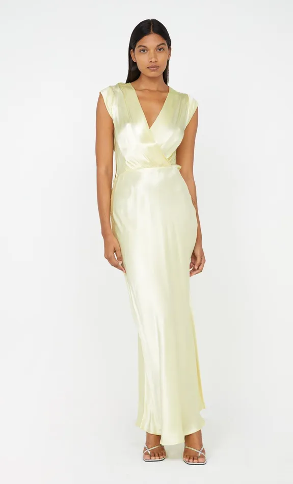 Bec Bridge Prom Dresses MOON DANCE MAXI DRESS Ice Yellow 8211 Women