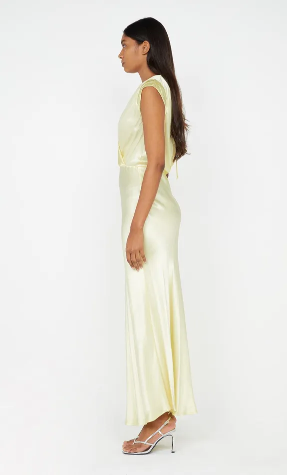 Bec Bridge Prom Dresses MOON DANCE MAXI DRESS Ice Yellow 8211 Women