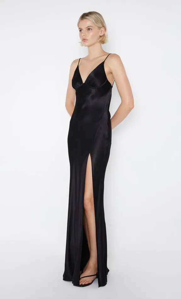 Bec Bridge Prom Dresses REN SPLIT MAXI DRESS Black 8211 Women