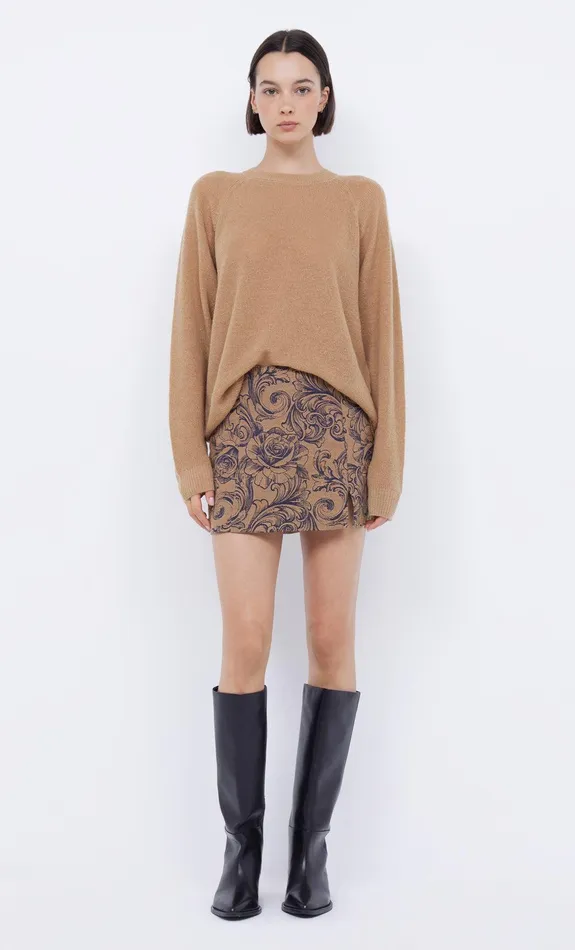 Bec Bridge Skirts SUNSET RIDER MINI SKIRT Rose Jacquard 8211 Women
