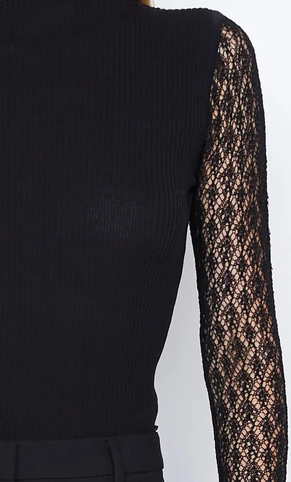 Bec Bridge Tops CHANTELLE LONG SLEEVE TOP Black 8211 Women