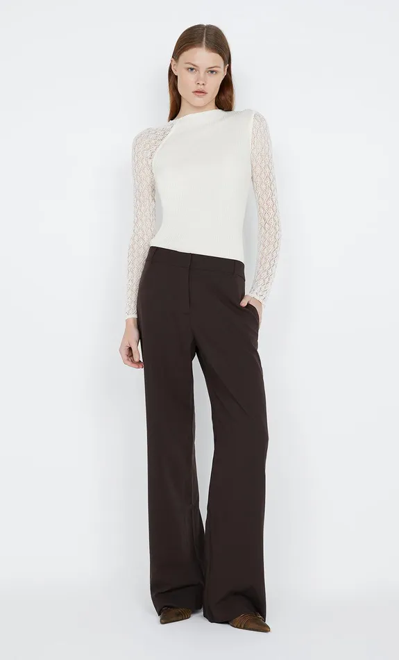 Bec Bridge Tops CHANTELLE LONG SLEEVE TOP Ivory 8211 Women