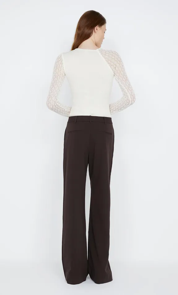Bec Bridge Tops CHANTELLE LONG SLEEVE TOP Ivory 8211 Women