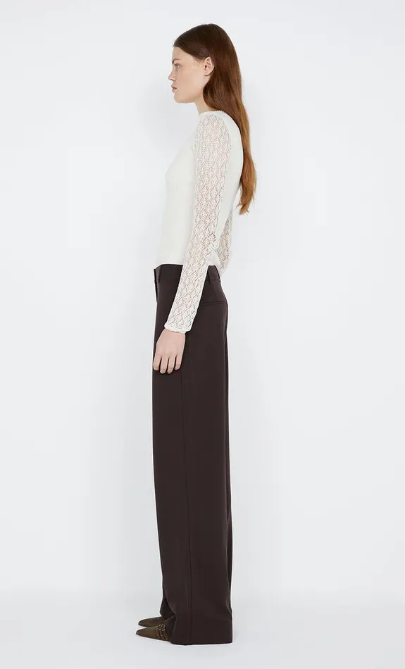 Bec Bridge Tops CHANTELLE LONG SLEEVE TOP Ivory 8211 Women