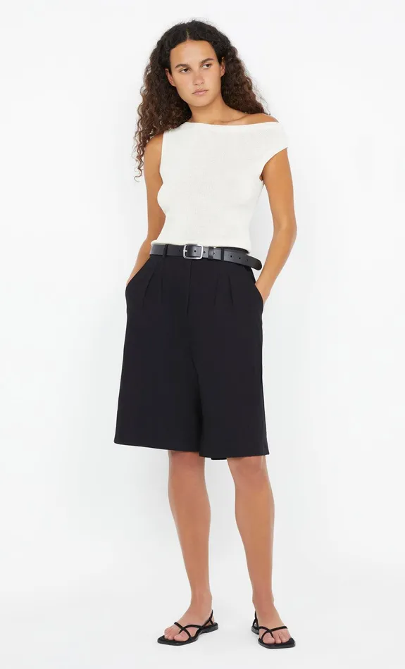 Bec Bridge Tops ELANAH KNIT ASYM TOP White 8211 Women