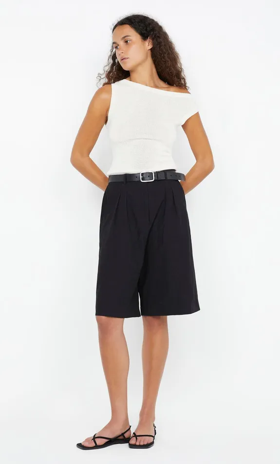 Bec Bridge Tops ELANAH KNIT ASYM TOP White 8211 Women