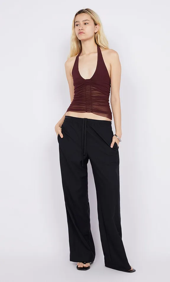 Bec Bridge Tops ESSIE HALTER TOP Deep Plum 8211 Women