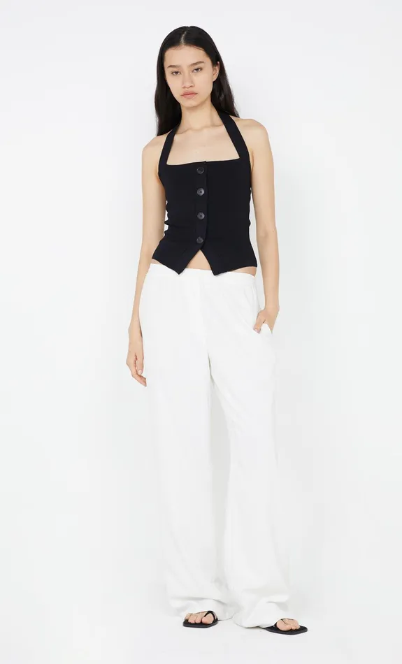Bec Bridge Tops ILORA KNIT HALTER TOP Black 8211 Women