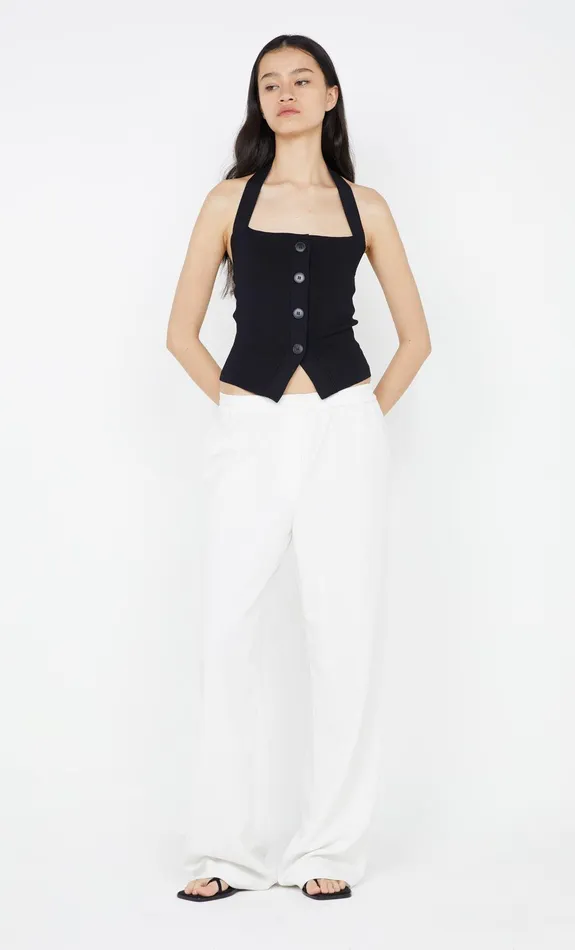 Bec Bridge Tops ILORA KNIT HALTER TOP Black 8211 Women