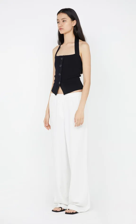 Bec Bridge Tops ILORA KNIT HALTER TOP Black 8211 Women