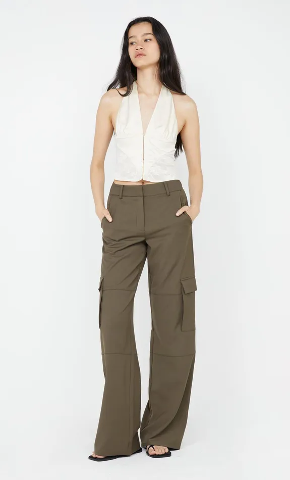 Bec Bridge Tops LAWENA HALTER TOP Ivory 8211 Women
