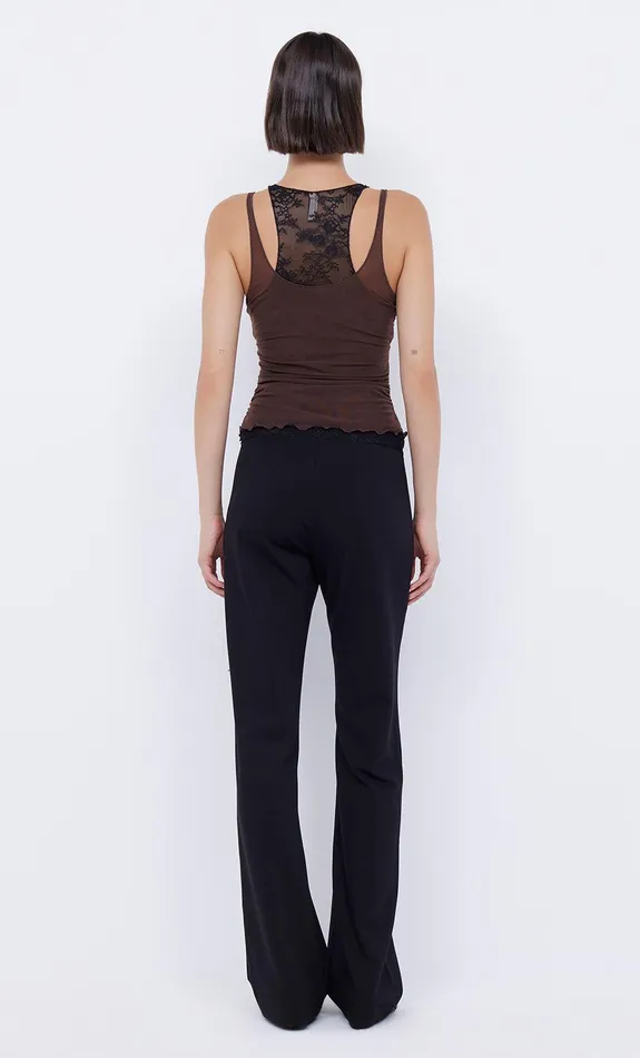 Bec Bridge Tops LOANI LAYERED CAMI Chocblack 8211 Women