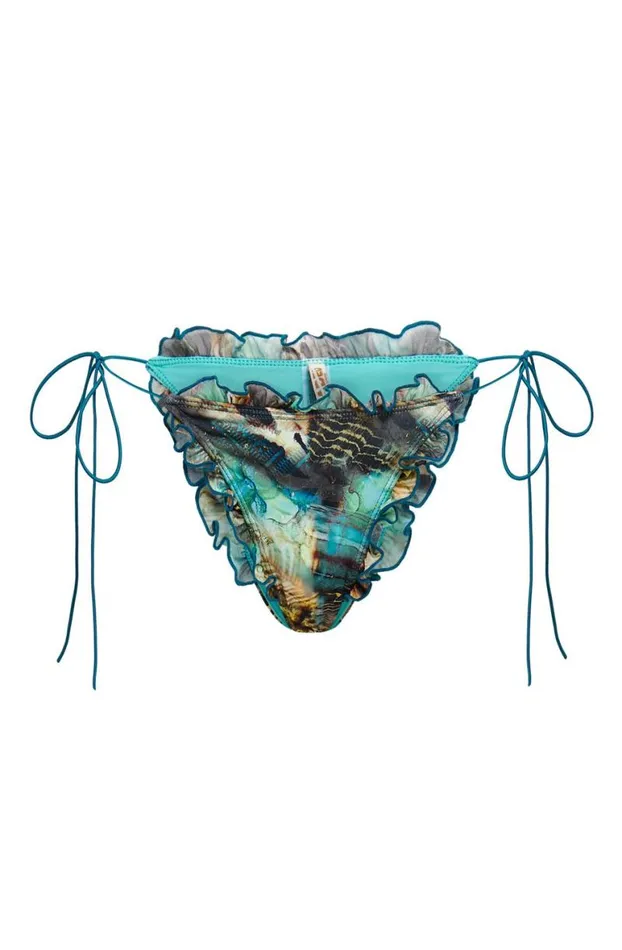 Bikini Bottoms Women Jaded London Oceana Ruffle Edge Bikini Bottoms
