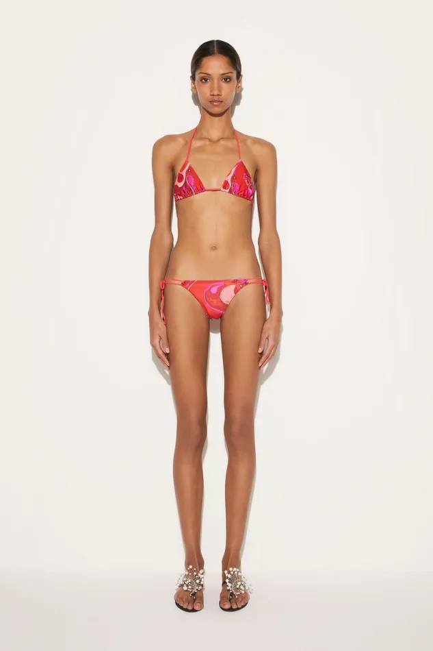 Bikini Women PUCCI OrchideePrint Bikini Top