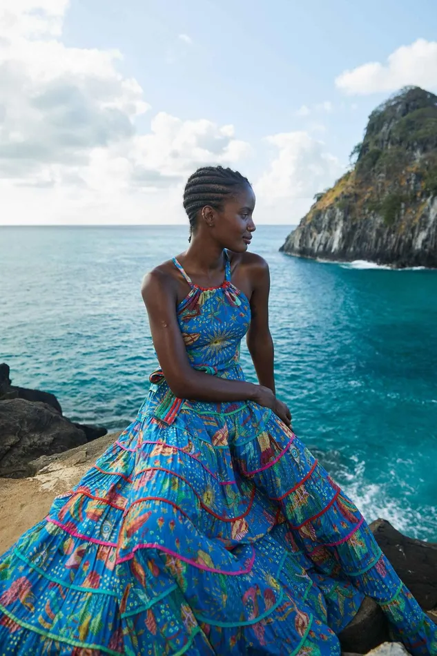 Blue Ocean Stories Maxi Dress Women Farm Rio Maxi Dresses