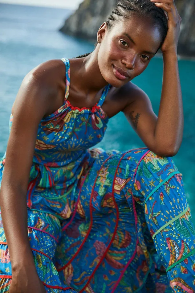 Blue Ocean Stories Maxi Dress Women Farm Rio Maxi Dresses