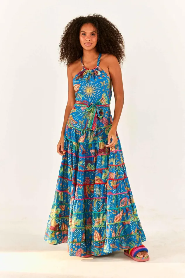 Blue Ocean Stories Maxi Dress Women Farm Rio Maxi Dresses