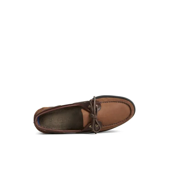 Boat Shoes Men Sperry Authentic Original Boat Shoe Brown Leather Mixed Material
