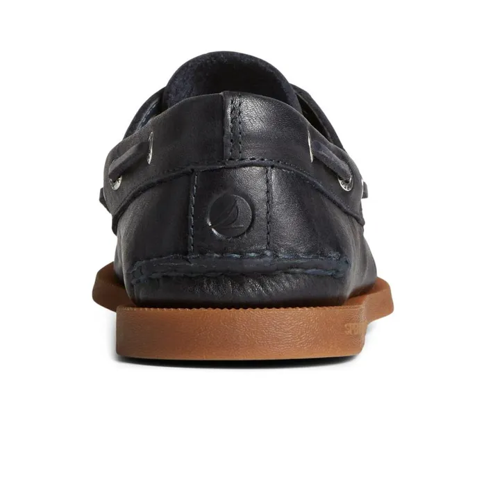 Boat Shoes Men Sperry Authentic Original Pull Up Leather Boat Shoe Navy