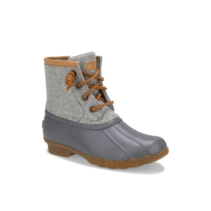 Boots Kids Sperry Saltwater Wool Duck Boot Grey