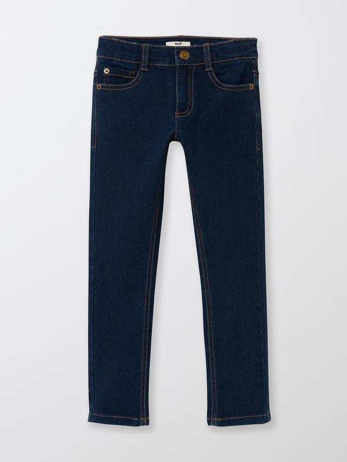 Boys Cyrillus Clothing SlimFit Jeans 6399 Bleu Fonce Uni