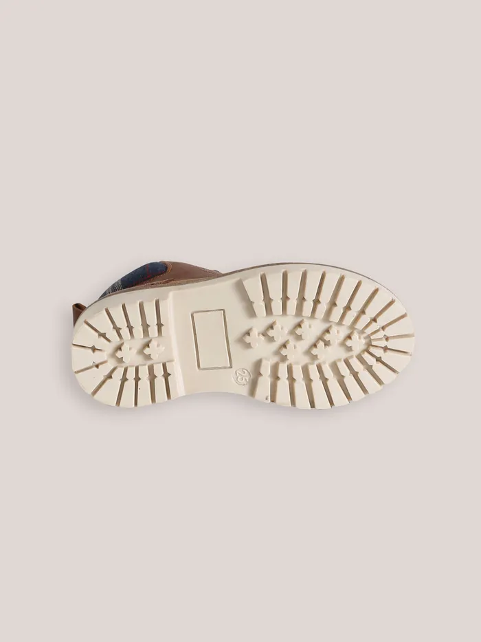 Boys Cyrillus Shoes Leather Ankle Boots Camel