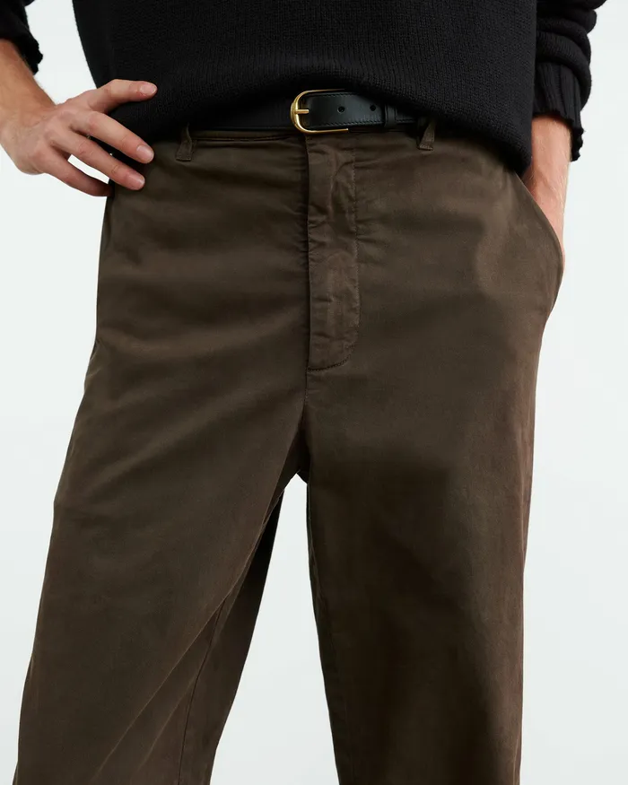 CARSEN PANT Dark Brown Pants and Shorts Nili Lotan Men