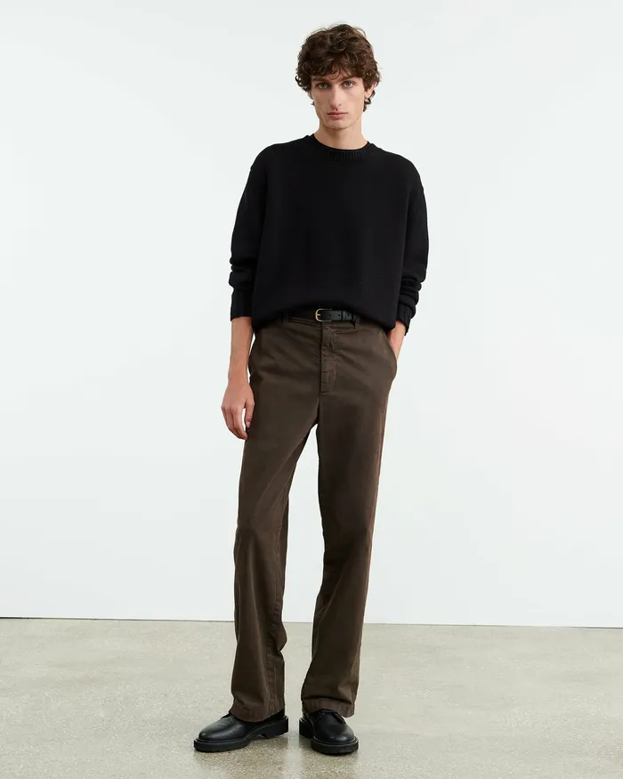 CARSEN PANT Dark Brown Pants and Shorts Nili Lotan Men