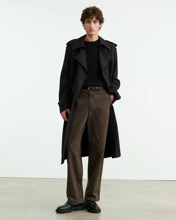 CARSEN PANT Dark Brown Pants and Shorts Nili Lotan Men