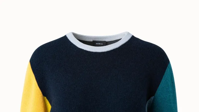 Cashmere Cardigan Stitch Print 4 Knit Pullover Mimosamulticolor Women Akris Knitwear