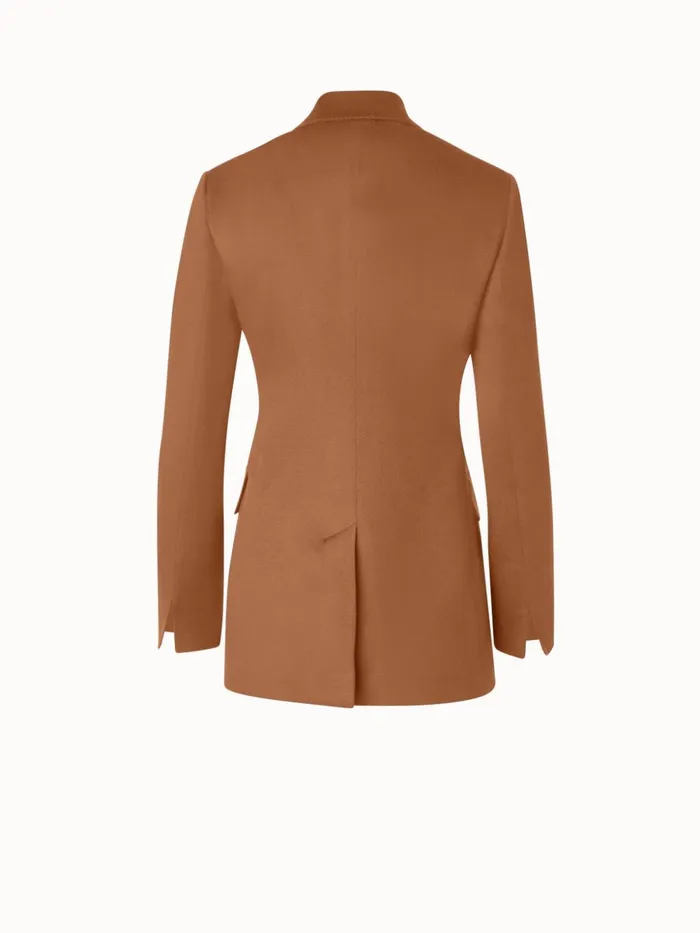 Cashmere DoubleBreasted Jacket Vicuna Women Akris Jackets