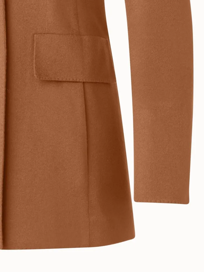 Cashmere DoubleBreasted Jacket Vicuna Women Akris Jackets
