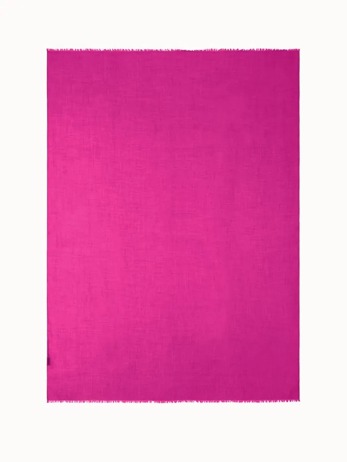 Cashmere Silk Scarf Magenta Women Akris Cashmere