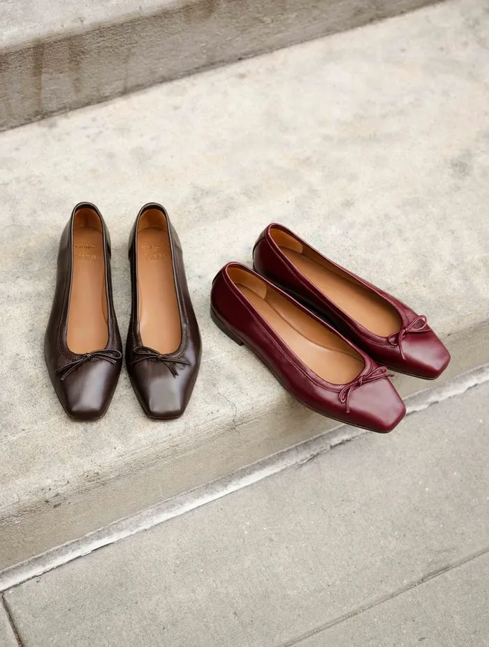 Charlotte Garnet Women Bobbies Ballet Flats