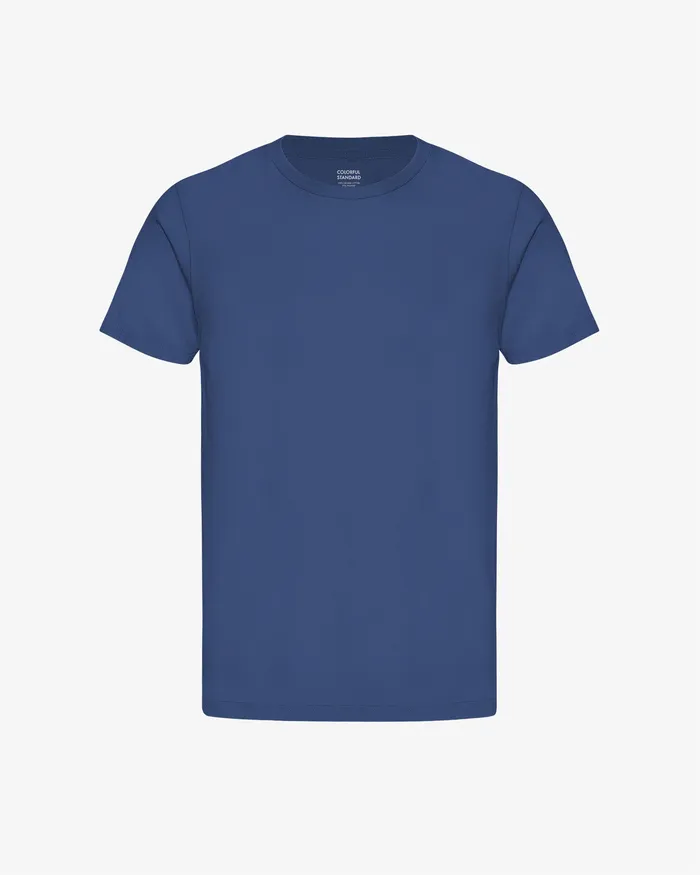 Classic Organic Tee 8211 Marine Blue Men TShirts Colorfulstandard