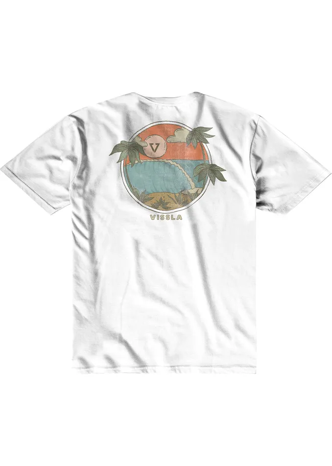 Clothing Vissla Youth Hideaway Boys Tee White
