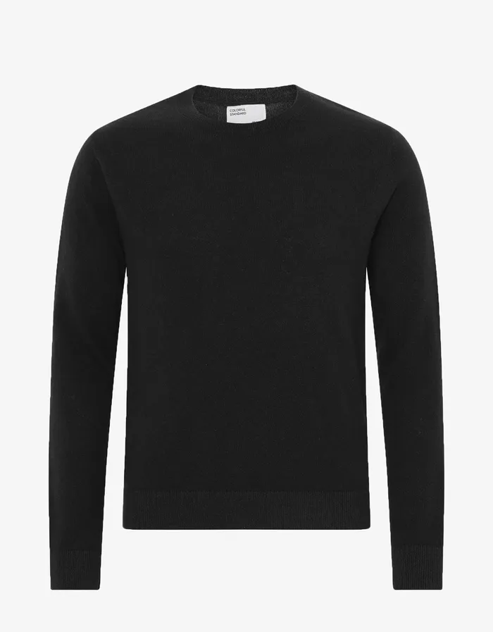 Colorfulstandard Knit Sweaters Men Light Merino Wool Crew 8211 Deep Black