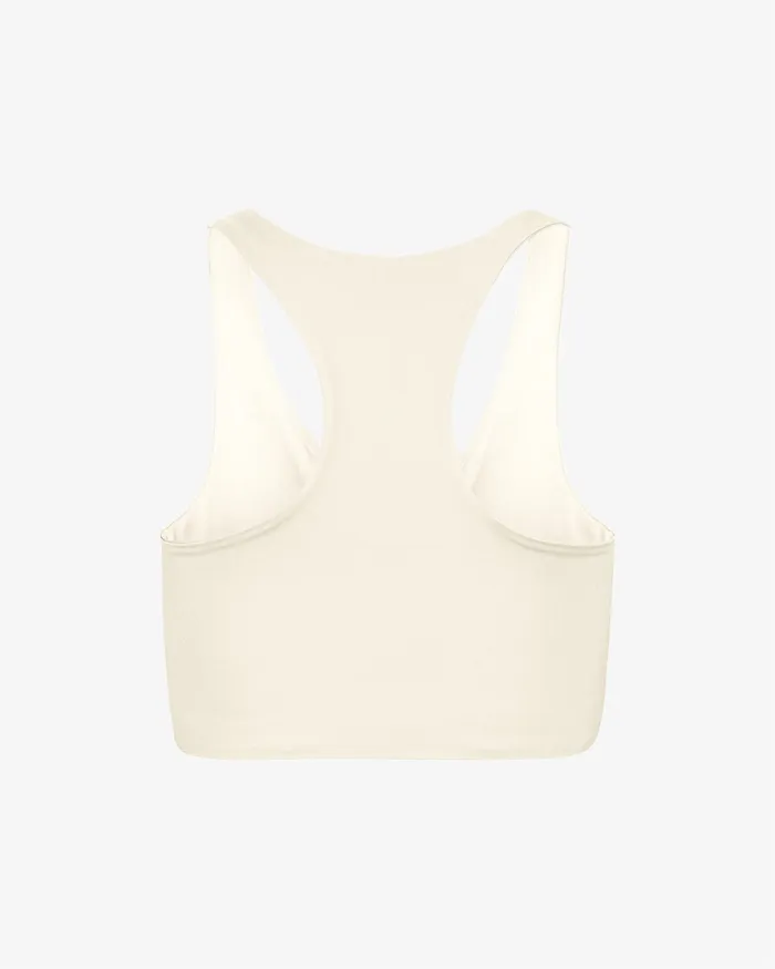 Colorfulstandard Sports Bras Women Active Cropped Bra 8211 Ivory White
