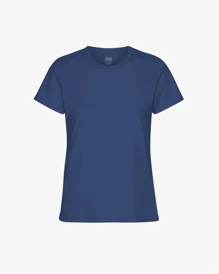 Colorfulstandard TShirts Women Women Light Organic Tee 8211 Marine Blue